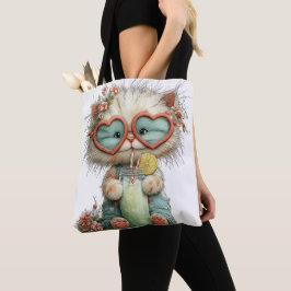 SCHATTIG BIJZONDER ZOMERTHEMA KITTEN TOTE BAG