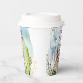 Schattig Birthday Llama Papieren Bekers (Links)