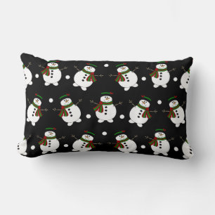 Schattig Black Snowman Pillow Kussen