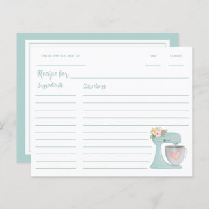 Schattig blauw bloemenkeuken stand mixer recept