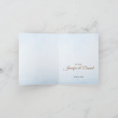 Schattig Blauw Bruin Beer Ballons Baby shower Bedankkaart (Binnen)