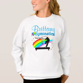 SCHATTIG BLAUW CUSTOM IK HOU VAN GYMNASTIEK SWEATS T-SHIRT