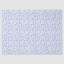Schattig Blauw en Wit Bloemmotief