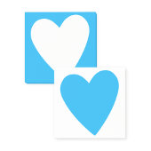 Schattig Blauw en Wit Hart Post-it® Notes