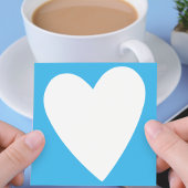 Schattig Blauw en Wit Hart Post-it® Notes