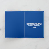 Schattig blauw en wit lab echtgenoot 60e verjaarda kaart (Binnen)