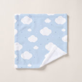 Schattig blauw hemelpatroon bad handdoek (Wasdoekje)
