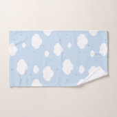 Schattig blauw hemelpatroon bad handdoek (Handdoek)