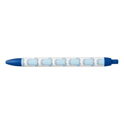 schattig blauw kinderkledij zwarte inkt pen (Voorkant)
