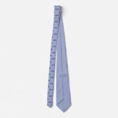 Schattig Blauw met Monogram  Stropdas (Achterkant)