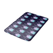 Schattig Blauw Monster Badmat (Gekanteld)