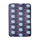 Schattig Blauw Monster Badmat (Voorkant Verticaal)