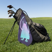 Schattig Blauw Monster Golfhanddoek (Groen)