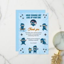 Schattig Blauw Ninja Team Jongens Verjaardagsfeest