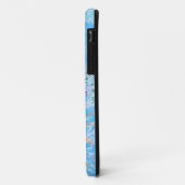 Schattig blauw pastelkleurig bloemmotief Case-Mate iPhone case (Achterkant/links)