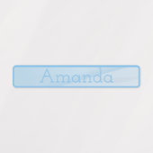 Schattig blauw sinaasappel pastel gradiënt gekleur labels (Design 1)