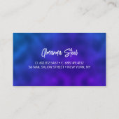 Schattig blauw Turquoise Eenhoorn Glitter Drips mo Visitekaartje (Achterkant)