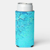 Schattig Blauw Waterverf Tropisch Oceaan Zomer The Seltzer Blikjeskoeler (Seltzer Achterkant)