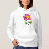 Schattig bloem hoodie (Voorkant)