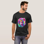 Schattig Bloem Kitty En Daisy Kitten Grappig Kleur T-shirt (Voorkant volledig)