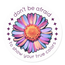 Schattig Bloem Paars Roze Blauw Madeliefje Vrouwen