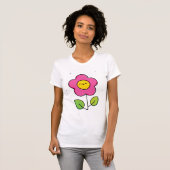 Schattig bloem t-shirt (Voorkant volledig)