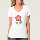 Schattig bloem t-shirt (Voorkant)