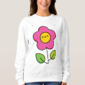 Schattig bloem trui (Voorkant)