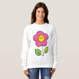 Schattig bloem trui