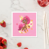 Schattig bloem unicorn servet (Insitu)