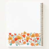 Schattig Bloemen Back-to-School Notitieboek met on (Achterkant)