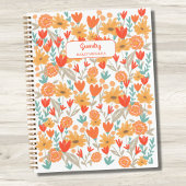 Schattig Bloemen Back-to-School Notitieboek met on