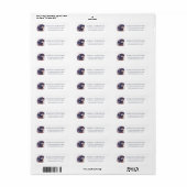 Schattig Bloemendessie Chic Retouradres Etiket (Full Sheet)