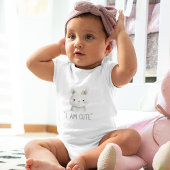 Schattig bloemenkonijn romper