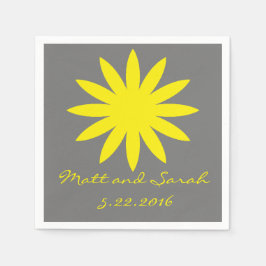 schattig bloemenservet servet