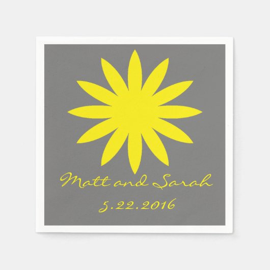 schattig bloemenservet servet (Voorkant)