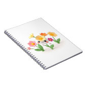 schattig bloemetje notitieboek (Rechterzijde)