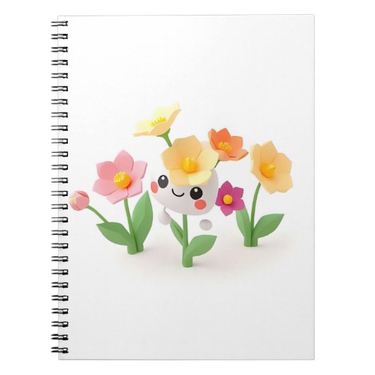 schattig bloemetje notitieboek (Voorkant)