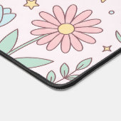 Schattig bloemkonijn pastel bureaumat (Hoek)