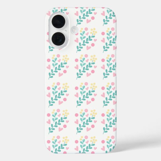 Schattig bloemmotief ontwerp Case-Mate iPhone case (Achterkant)