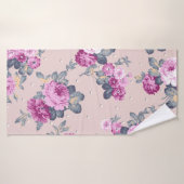 schattig bloemontwerp textiel illustratie, patter badhanddoek (Badhanddoek)