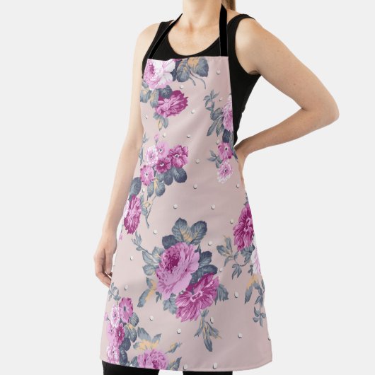 schattig bloemontwerp textiel illustratie, patter schort (Insitu)