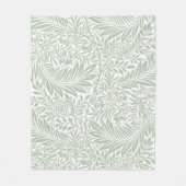 Schattig bloempatroon pastel botanisch wit fleece deken (Voorkant)