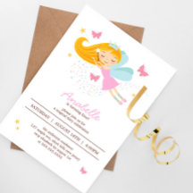 Schattig Blond Fairy Prinses Meisje Verjaardag