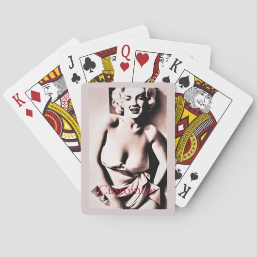 Schattig Blond Thunder_Cove Pokerkaarten (Achterkant)