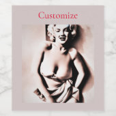 Schattig Blond Thunder_Cove Wijn Etiket (Enkel label)