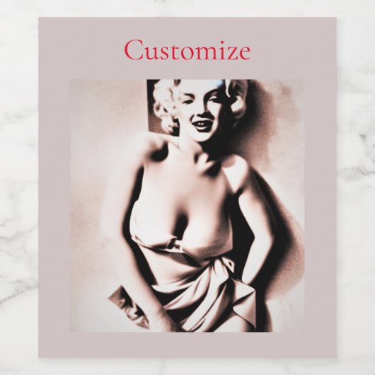 Schattig Blond Thunder_Cove Wijn Etiket (Enkel label)