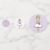 Schattig blonde meisje van de Heilige Commune Confetti (Achterkanten)