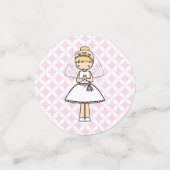 Schattig blonde meisje van de Heilige Commune Confetti (Kleine voorkant)