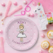 Schattig blonde meisje van de Heilige Commune Papieren Bordje (Feest)